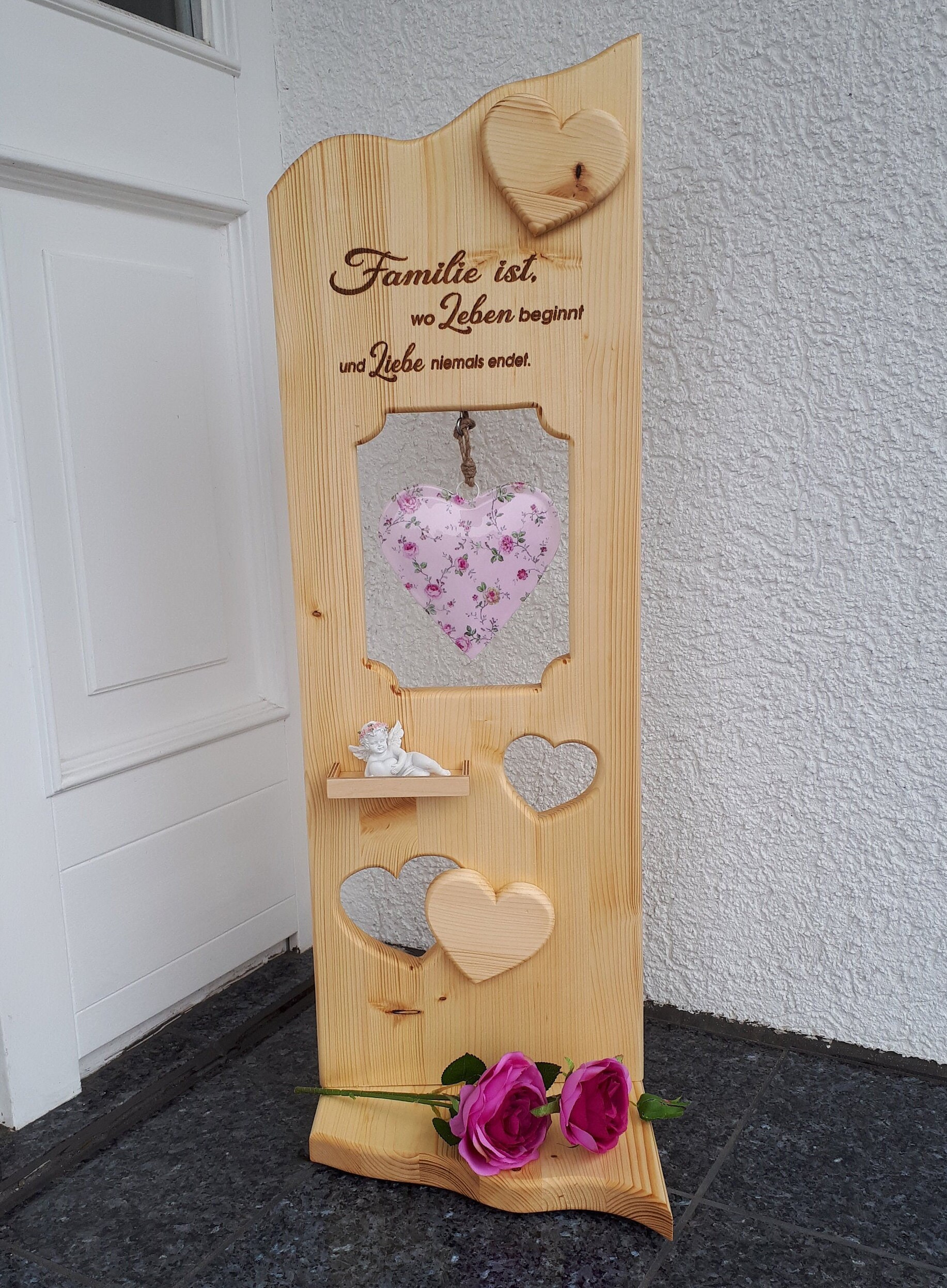 Holzstele Hochzeit Herz Spruch Holzschild Holz Etsy