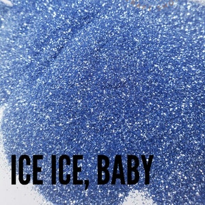 ICE, ICE BABY // Extra Fine Blue Polyester Glitter