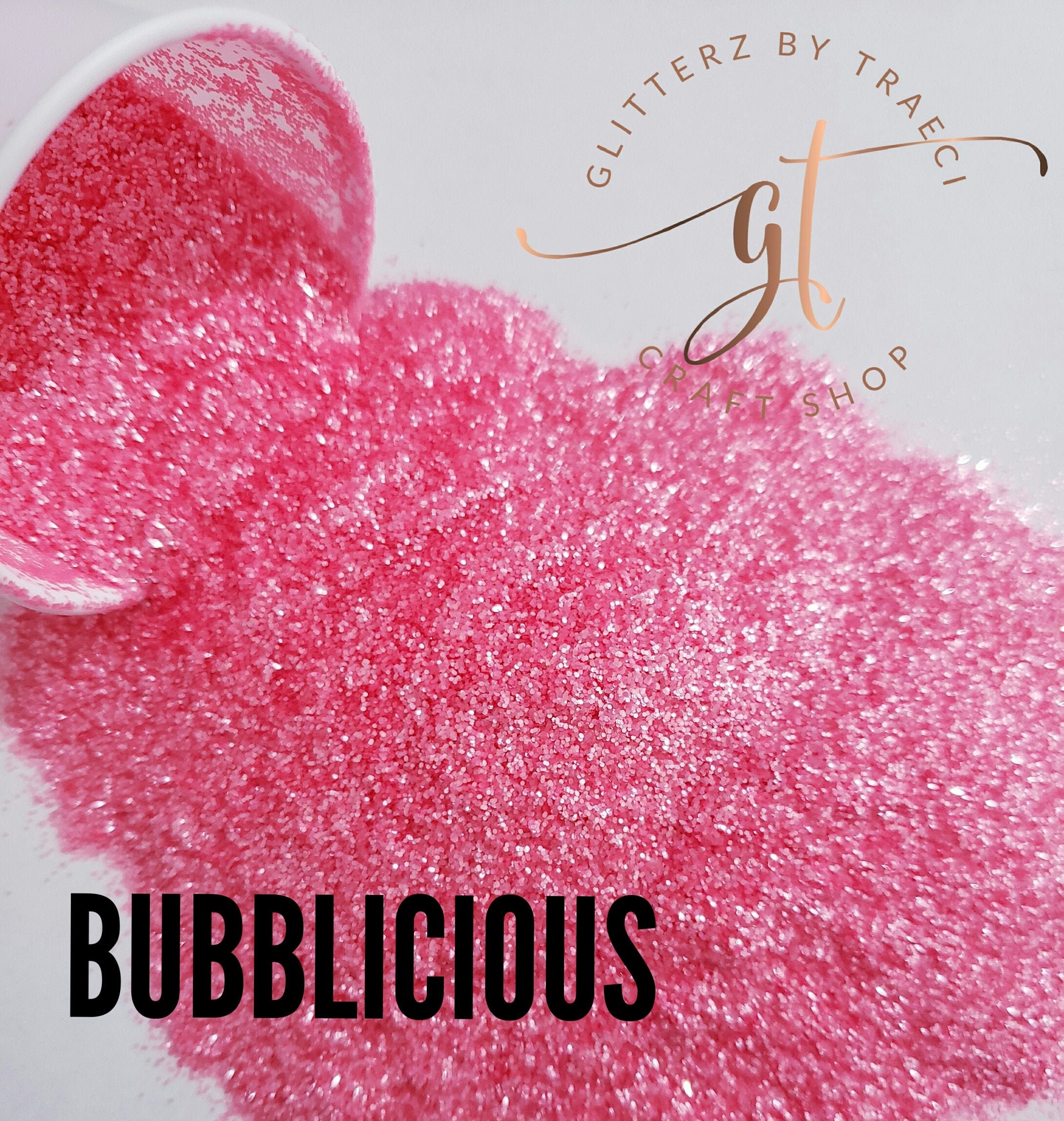 BUBBLICIOUS // Fine Pink PET Glitter Etsy