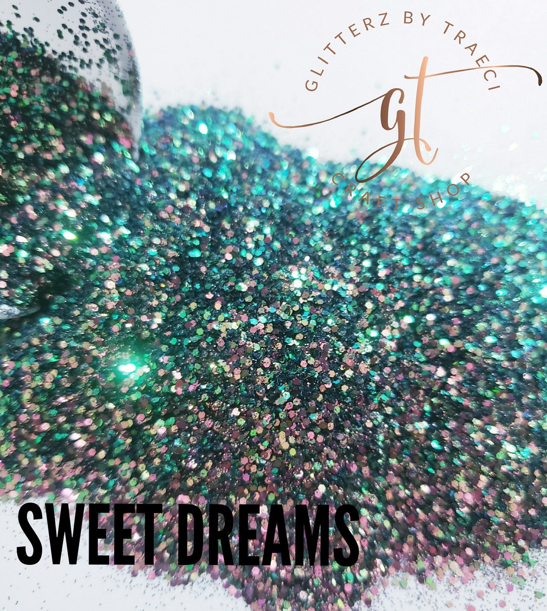 SWEET DREAMS // Mix Pinkgoldgreen Chameleon PET Glitter Etsy