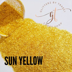 SUN YELLOW // Fine Yellow PET Glitter