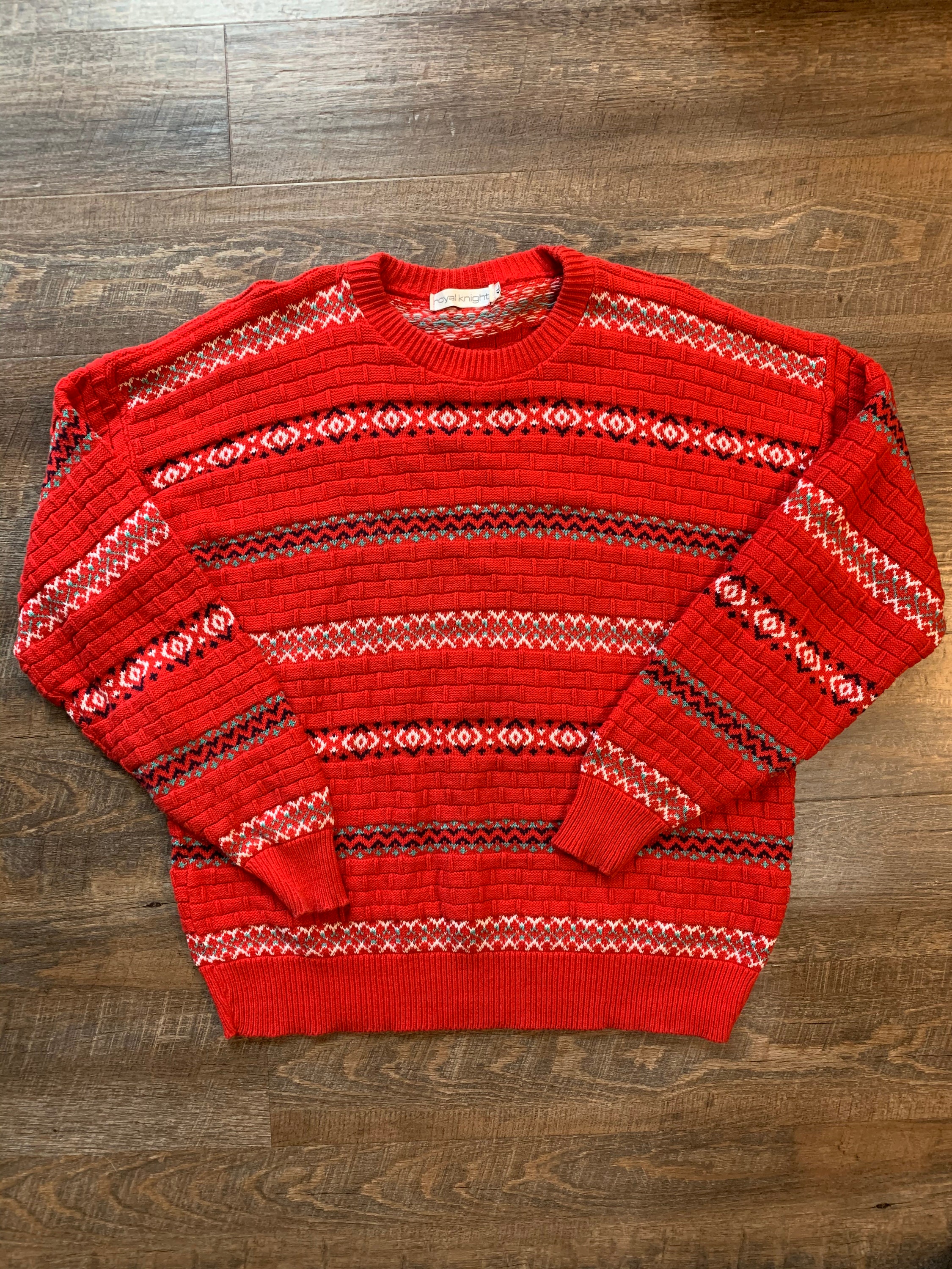 Vintage Knit Dad Sweater - Etsy