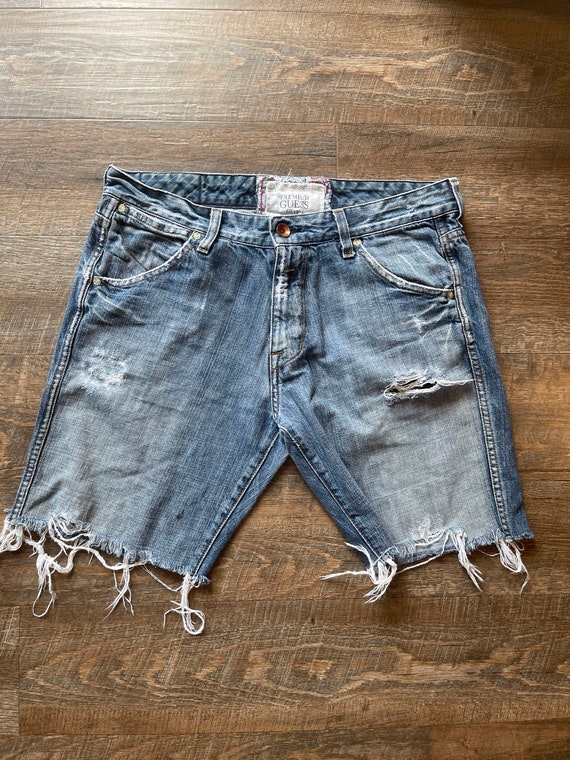 Vintage Guess Cut off Denim Shorts | Etsy