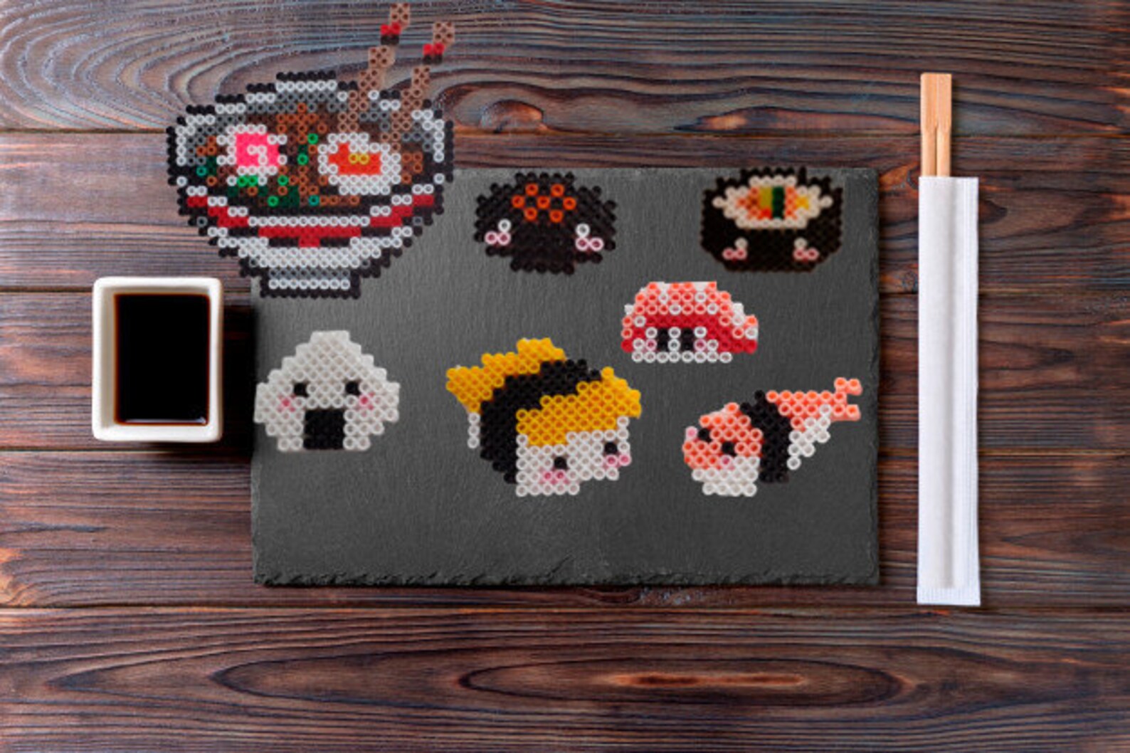 Japanese food Hama Beads Pack Etsy.de