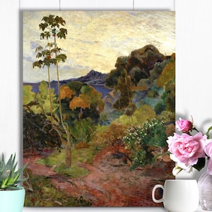 Lámina Gauguin Martinica: Paisaje tropical (descargable)