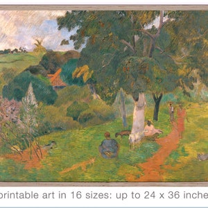 Gauguin Martinique Painting: Tropical Landscape Art Print (Digital Download)