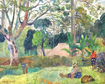 Gauguin Tropical Landscape Art Print: French Polynesia (Digital Download)