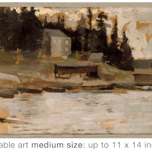 Finland Painting, PRINTABLE  wall art, Antique Finnish Landscape, Finland Décor, Instant Download: 5&quot; x 7&quot; to 11&quot; x 14&quot;