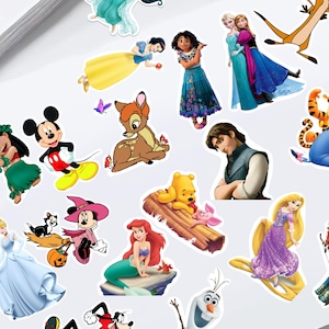 Lot de 25 Stickers Disney, Imperméables et Adorables