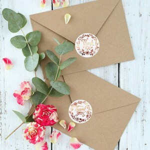 lot de 10 stickers de remerciement, Autocollants pour emballages de commande, cadeau, ou bullet journal