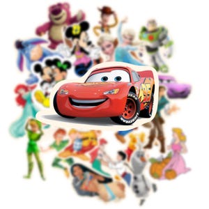 Lot de 25 Stickers Disney, Imperméables et Adorables