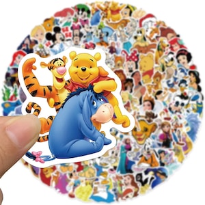 Lot de 25 Stickers Disney-Mix Cartoon, Imperméables et Adorables