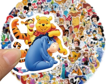 Lot de 25 Stickers Disney-Mix Cartoon, Imperméables et Adorables