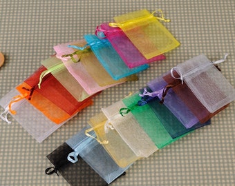 Set of pouches or bags for small gifts, for jewelry, sweets or guest gifts