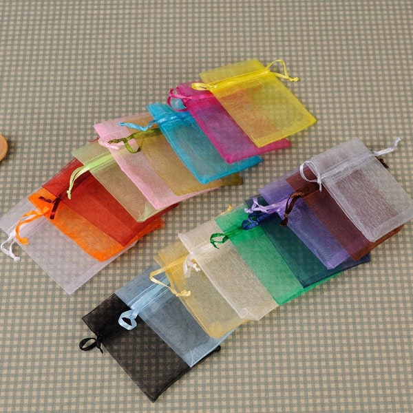 Set of pouches or bags for small gifts, for jewelry, sweets or guest gifts