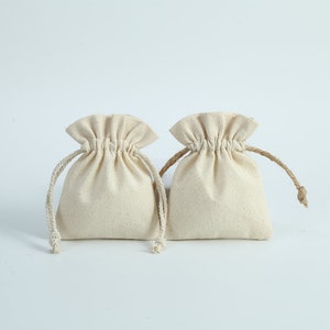 50 pochons ou sac en coton de 7 x 9 cm avec ou sans logo pour emballages, cadeaux ou bijoux image 3