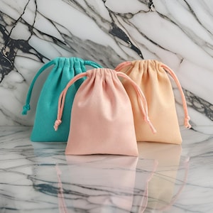 Lote de bolsas de flanela para joias, doces ou presentes de convidados, para anéis, colares, pulseiras, brincos
