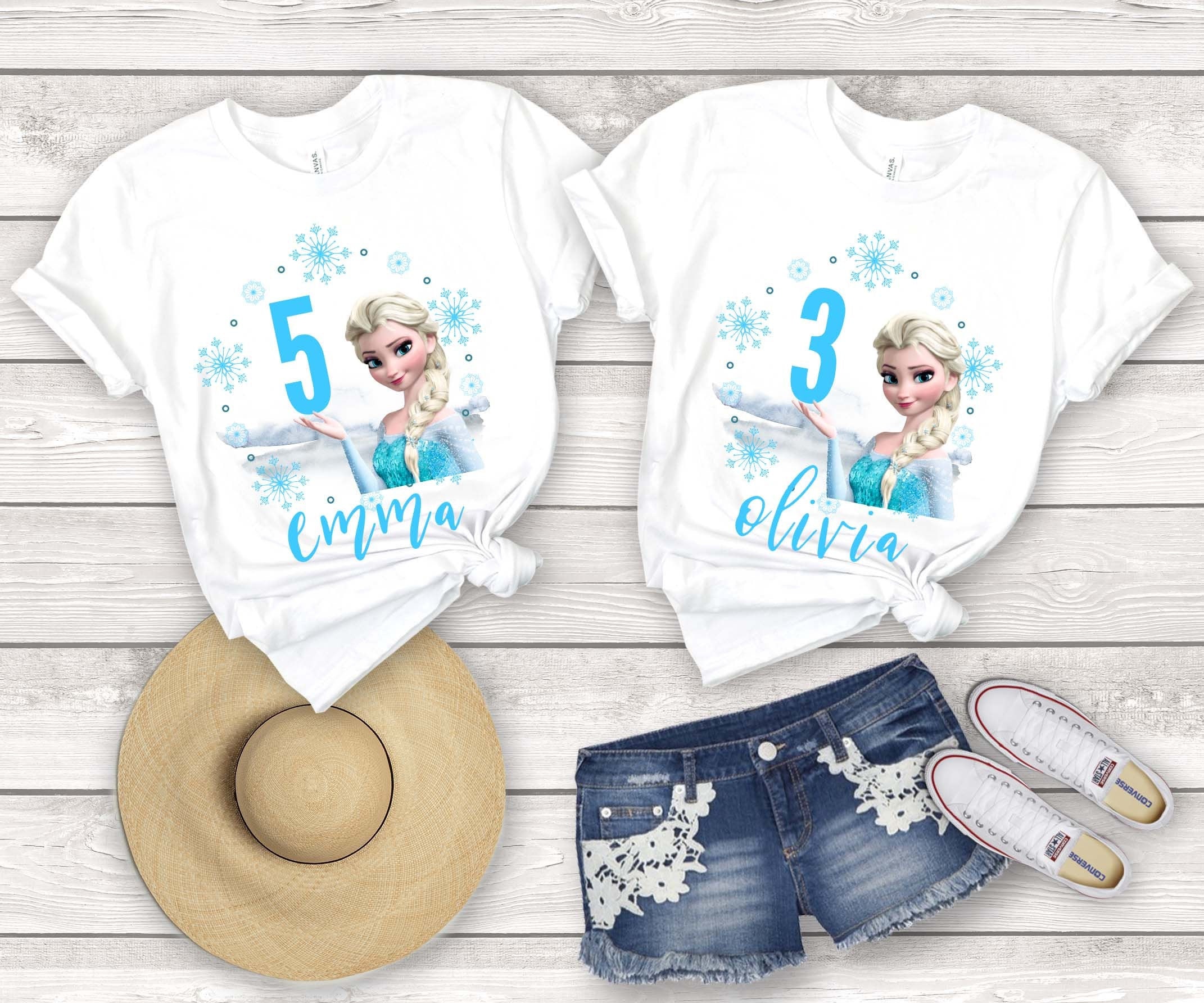 Frozen Birthday Shirt Elsa Birthday Shirt Frozen Custom Etsy