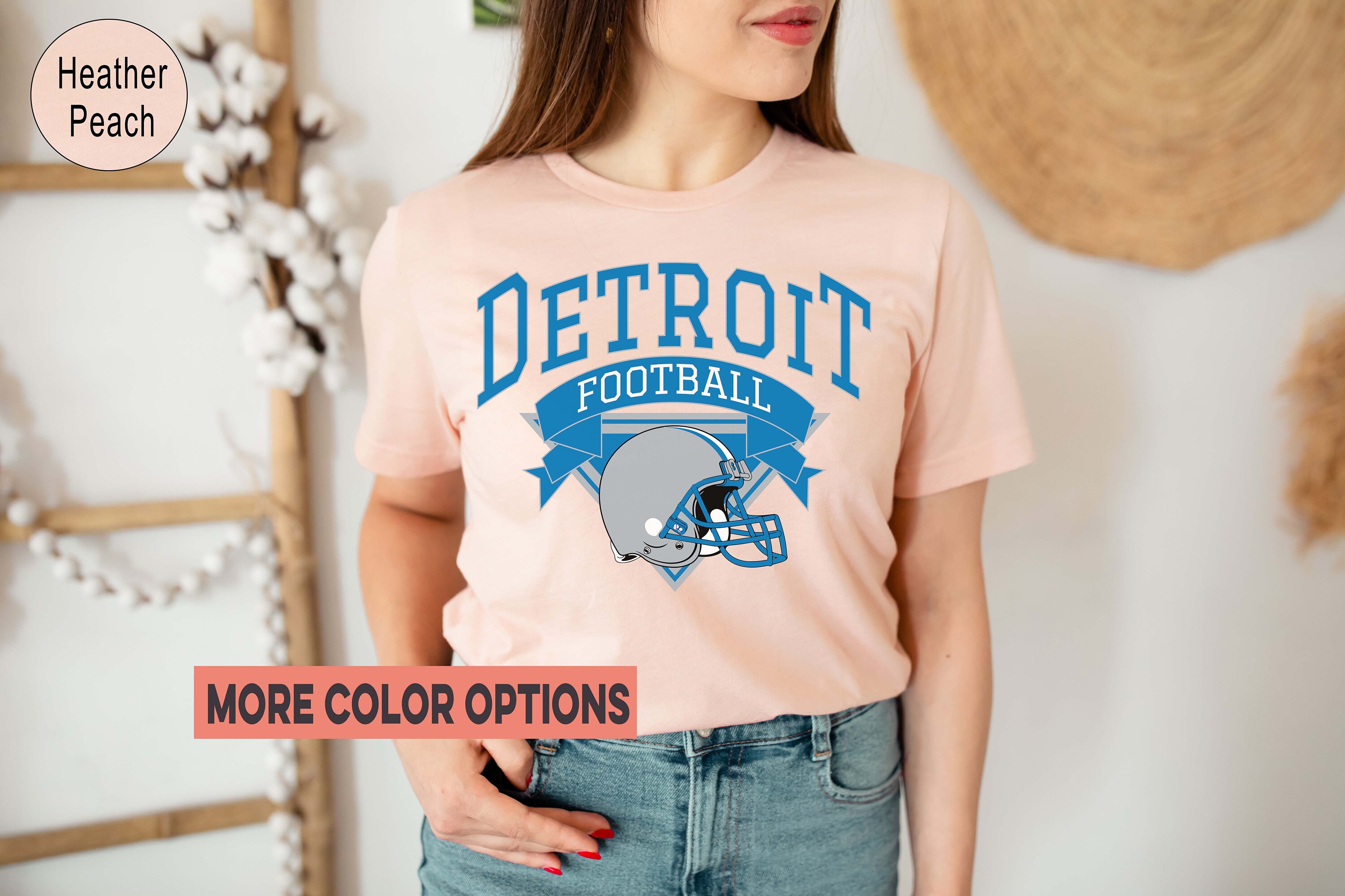 Detroit Football Shirt, Retro Detroit Shirt, Vintage Detroit Football Shirt