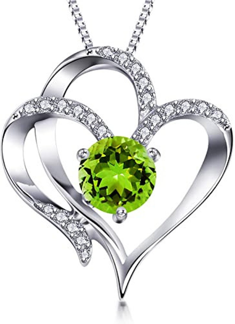 Heart Necklace 14K Gold Plated 5A Cubic Zirconia Pendant Necklaces for women