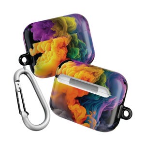 Étui pour AirPod fumé coloré, support pour accessoires techniques pour les générations 1, 2 et 3 et Pro 1 et 2, housse de protection pour écouteurs sans fil unique, idée cadeau amusante