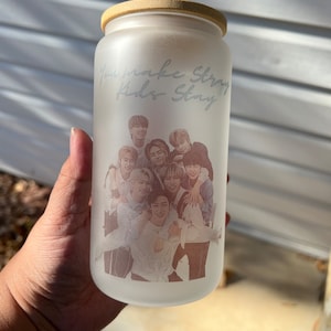 Stray Kids Glass Can Tumbler