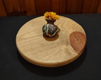 One of a kind Medium sized golden oak lazy Susan