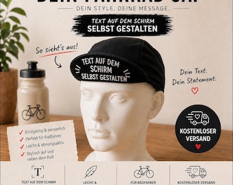 Personalisiertes Fahrrad-Cap – Stylisch & Funktional für jeden Radfahrer