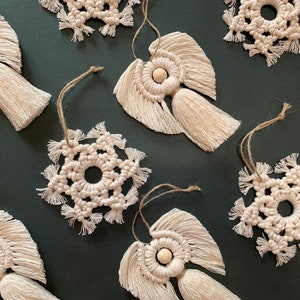Macrame Christmas ornaments