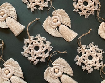 Macrame Christmas ornaments