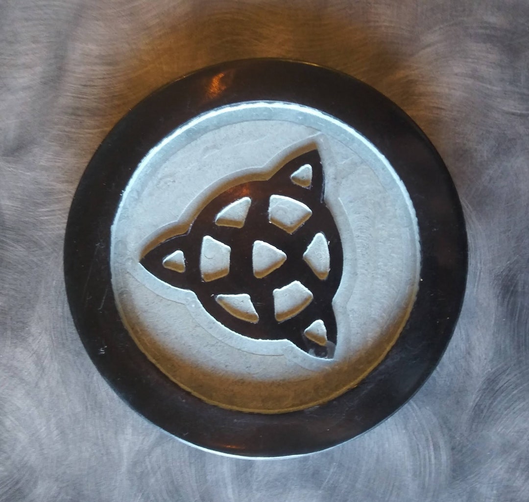 Triquetra 6 Black Soapstone Altar Tile Witchcraft Wicca - Etsy