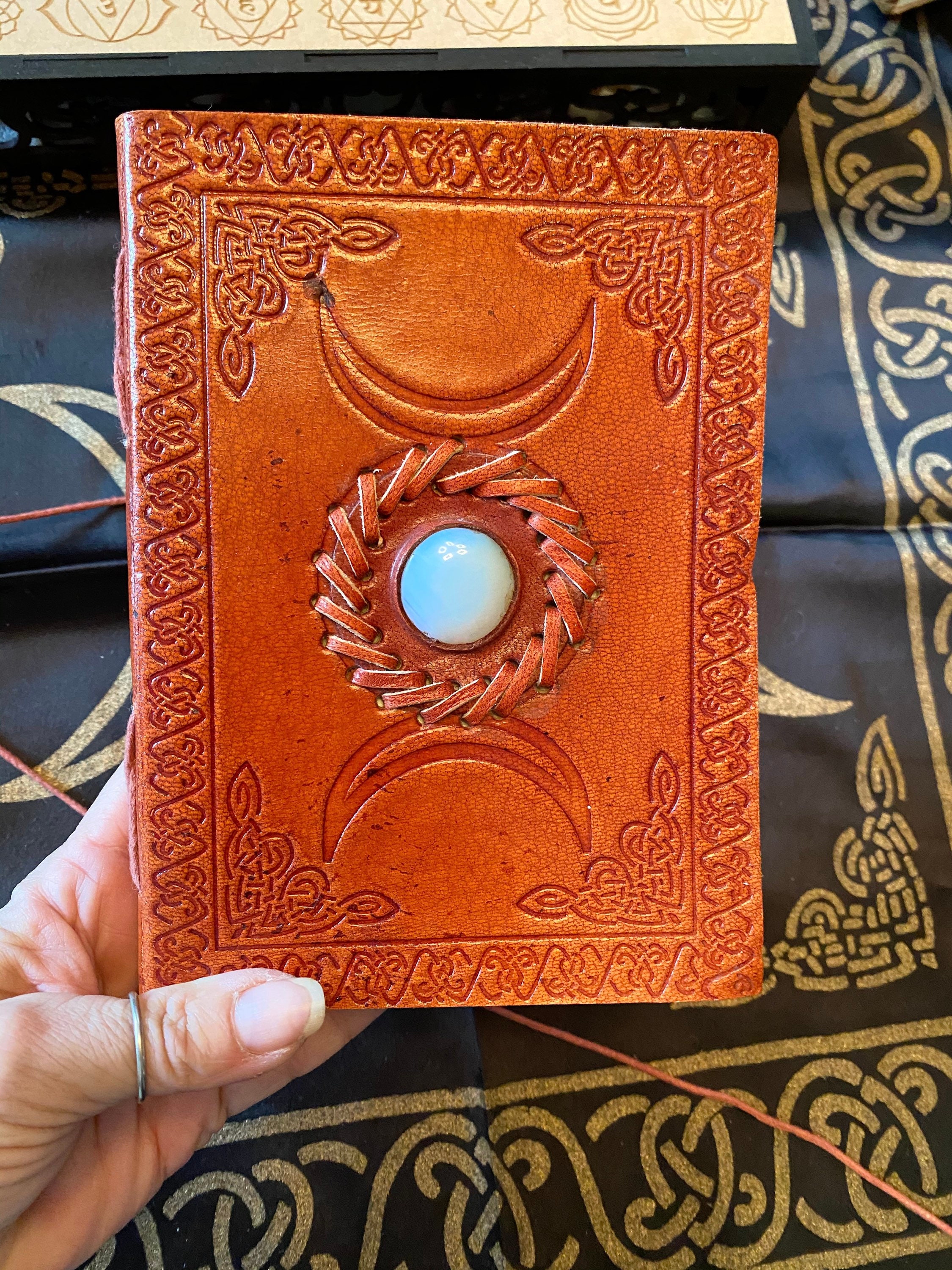 Mystic Travels Journal Leather Sustainable Tree Free Paper Etsy Mystic travels journal leather sustainable tree free paper etsy