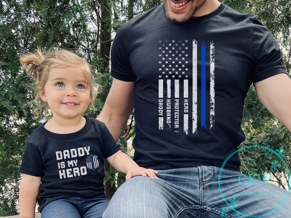 My Dad Is My Hero Shirt - Police Son Or Daughter T-Shirt My Dad Is My Hero Shirt - Police Son Or Daughter T-Shirt