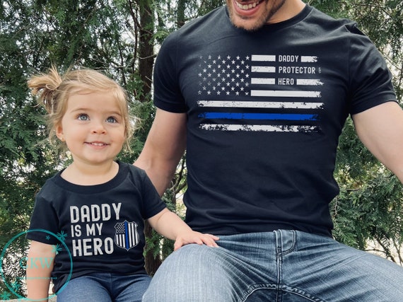 My Dad Is My Hero Shirt - Police Son Or Daughter T-Shirt My Dad Is My Hero Shirt - Police Son Or Daughter T-Shirt