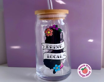 Lokaal drinken, New Jersey Girl, Jersey Shore-cadeaus, NJ Home, ijskoffiekop, cadeaus New Jersey