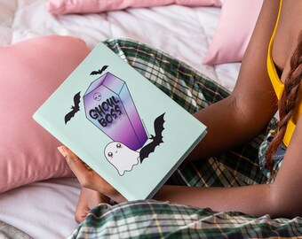 Cute Ghost Ghoul Spooky Mint Journal