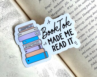BookTok Sticker, Book Lover Sticker, Reader Gift, Book Lover Gift, Teenage girl sticker, birthday gift for tween, book club gifts, Bookish