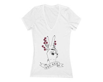 Women's Right Pro Wahl Kurzarm T-Shirt mit tiefem V-Ausschnitt