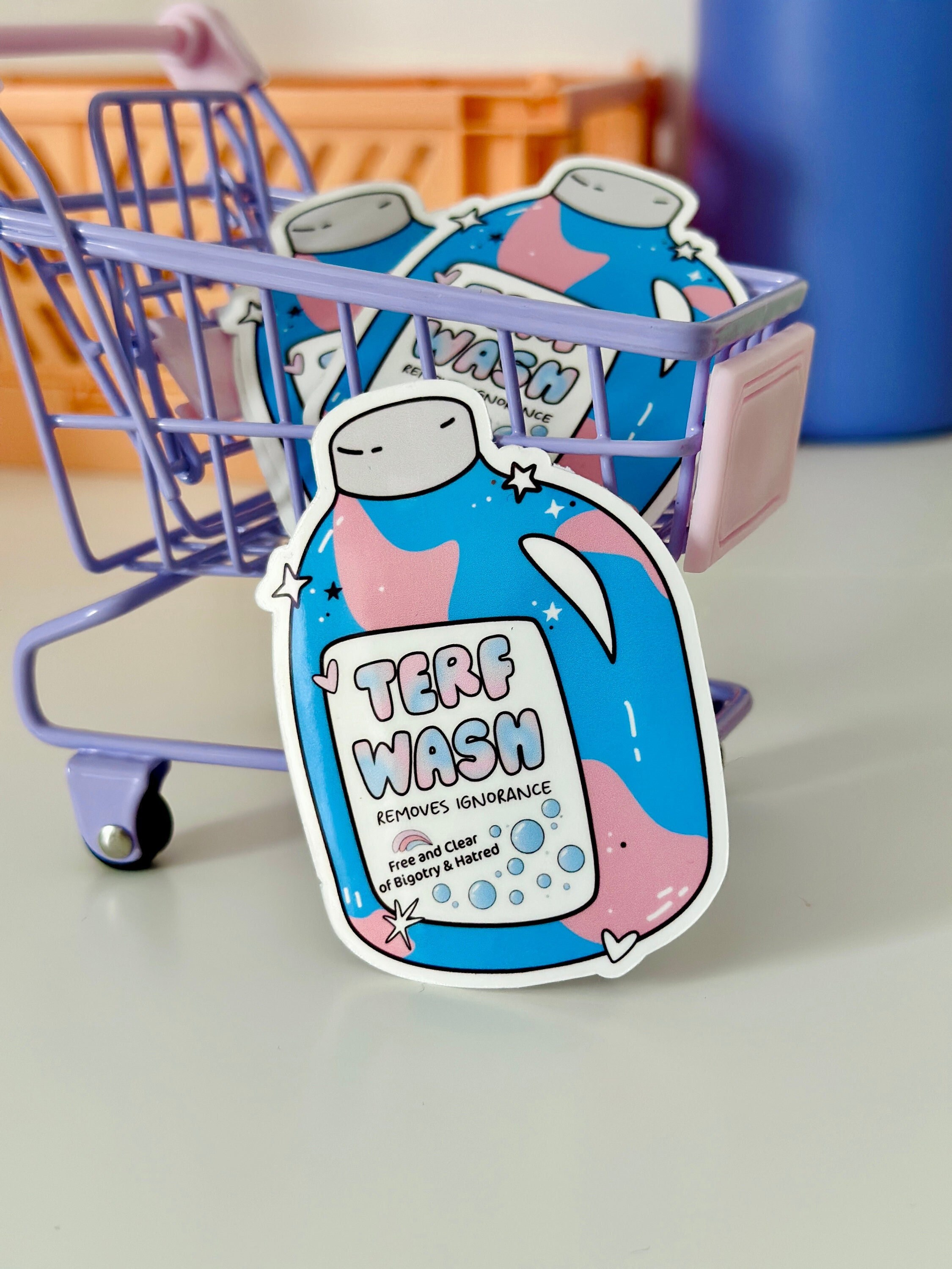 Trans Sticker, Terf Away, Transition Gift, Trans Pride, Gift for Trans ...