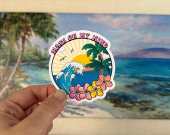 Lahaina Strong (All Proceeds Donated to Maui Fire Relief), Maui Strong, Maui Fundraiser, Lahaina Art, Banyan Tree, Lahaina, Hawaii sticker