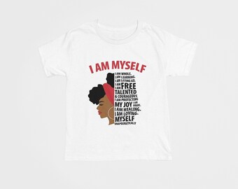 I AM MYSELF-White T-shirt