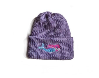 Star Coral | This siren mermaid makes for a great beach beanie | Perfect for a girls 5th birthday