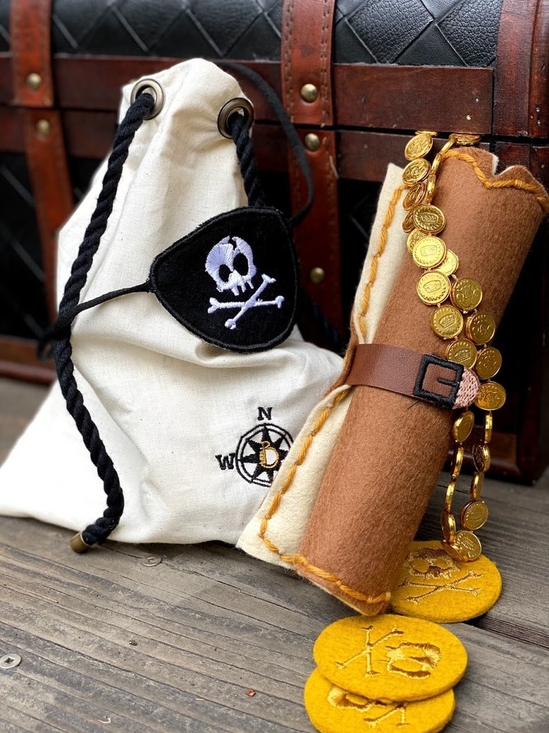 Felt Pirate Map Set