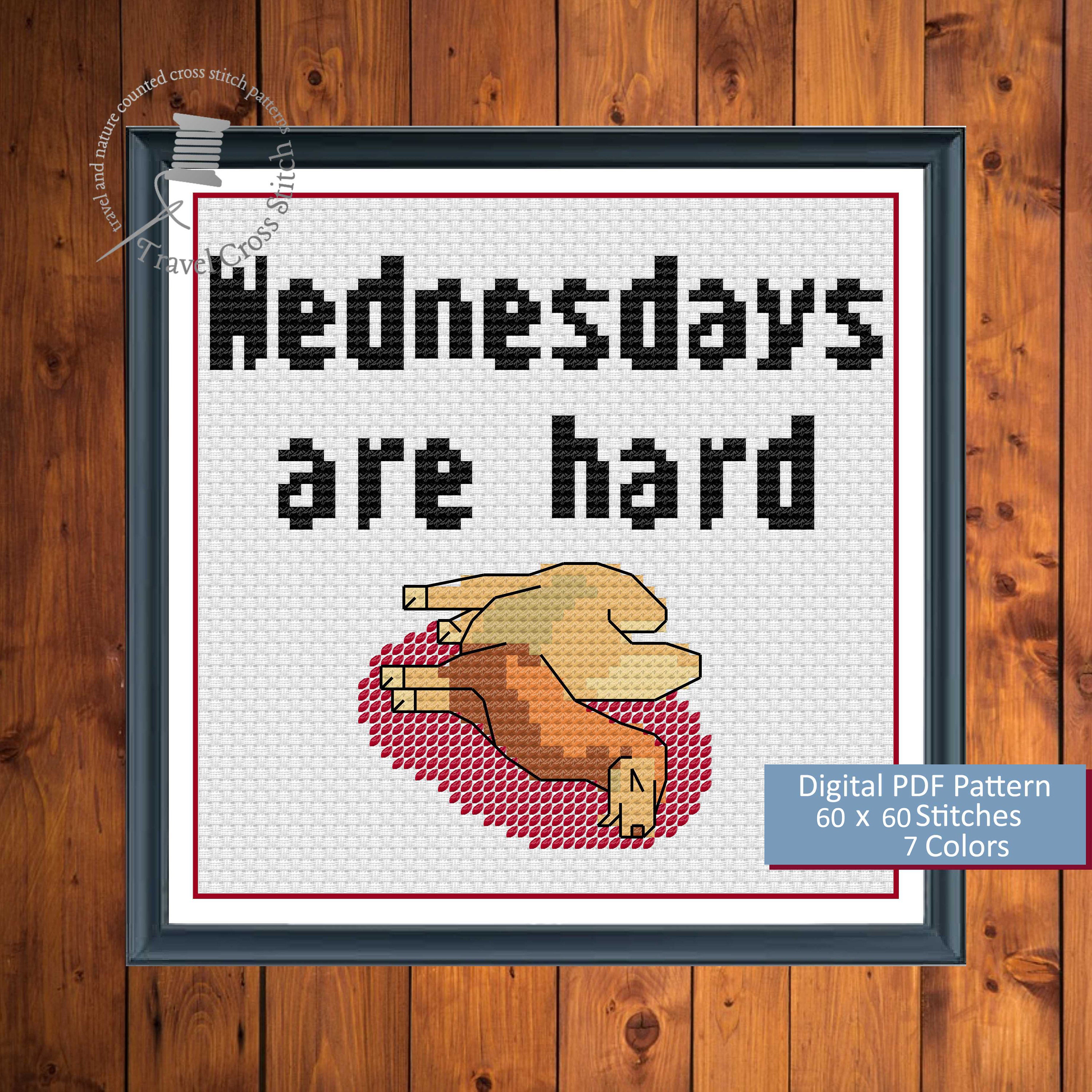 Days Are Hard Cross Stitch Pattern Bundle (5 PDF Patterns) - Etsy