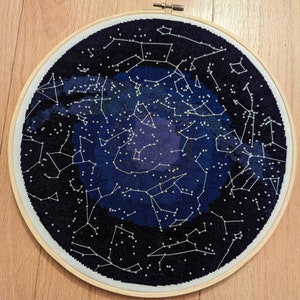 Star Chart (Northern Hemisphere) cross stitch pattern