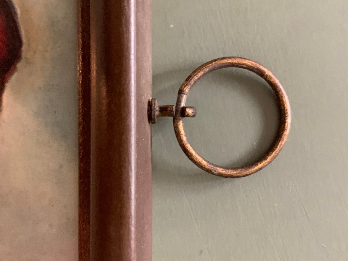 Framed Hummel girl with cat vintage Intercraft Industries Etsy