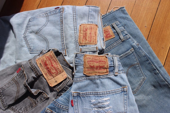 VINTAGE LEVIS - jeans + skirt