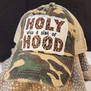 Holy with a hint of Hood hat - criss cross ponytail