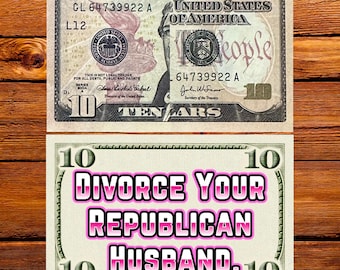 Prank Fake 100 Dollar Bill Trump For Prison Gag Gift Set Of 10 Etsy