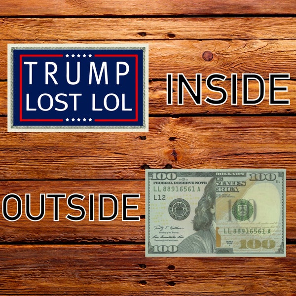 SET OF 10: Hilarious Prank Fake 100 Dollar Bill - Trump Lost Lol.